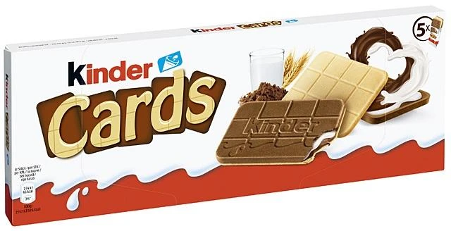 Kinder Cards Kekswaffel Mit Milch Und Kakao