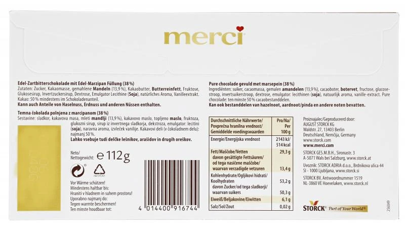 Merci Tafel Edel-Marzipan – Bild 2