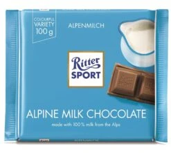 Ritter Sport Alpenmilch Schokolade 12 X 100 G (1,2 Kg)