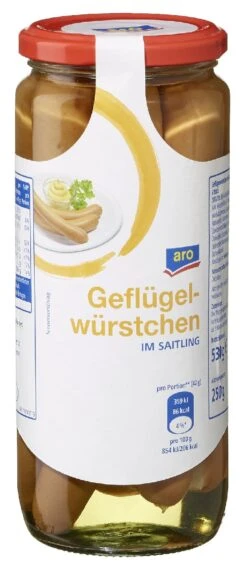 Aro Geflügelwürstchen Im Saitling 6 X Ca. 40 G (250 G)