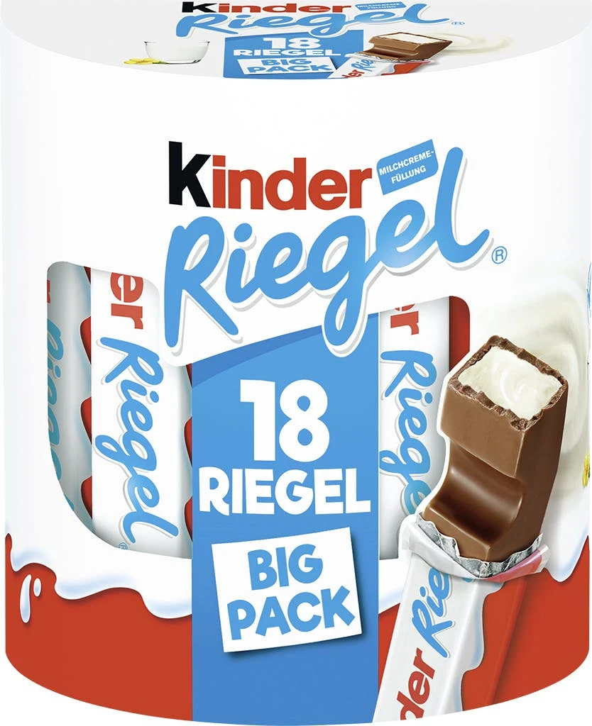 Kinder Schokoladenriegel 18 Riegel (378 G)